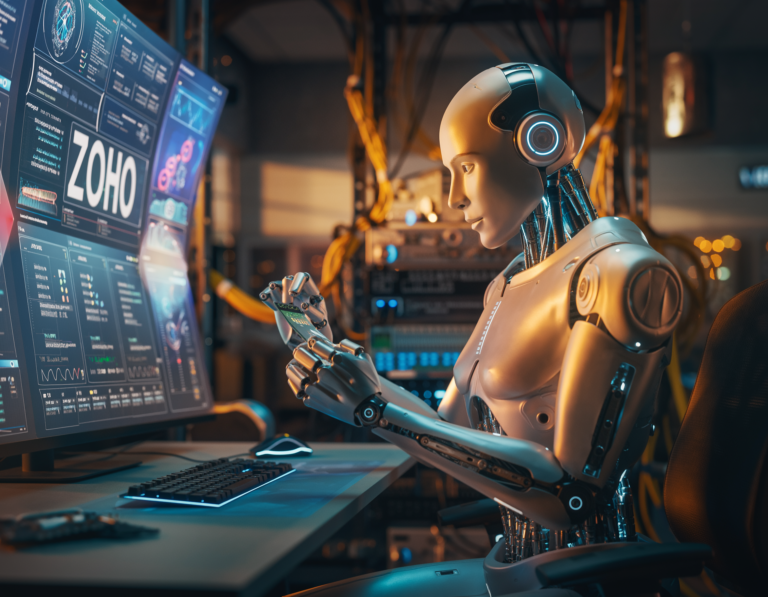 Firefly_create a advance robots image doing the development on ZOHO Products 320394